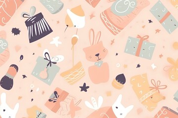 seamless pattern with eggs