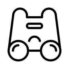 binoculars line icon