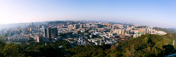 Fototapeta premium City view of Buji, Longgang District, Shenzhen City, Guangdong Province, China