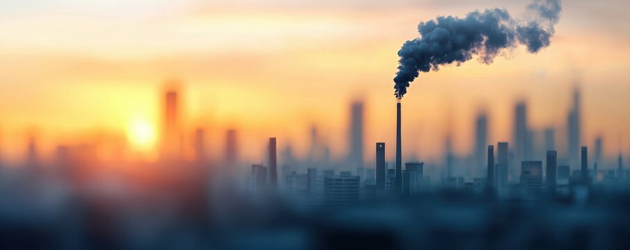 Mapping toxic pollution in industrial zones environmental data visualization urban landscape digital overlay of chemicals