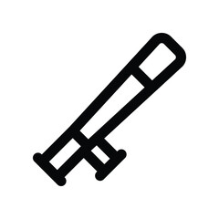 baton icon. vector line icon for your website, mobile, presentation, and logo design.