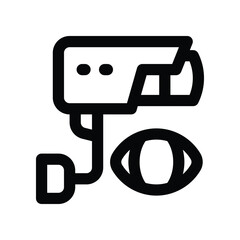 cctv icon. vector line icon for your website, mobile, presentation, and logo design.