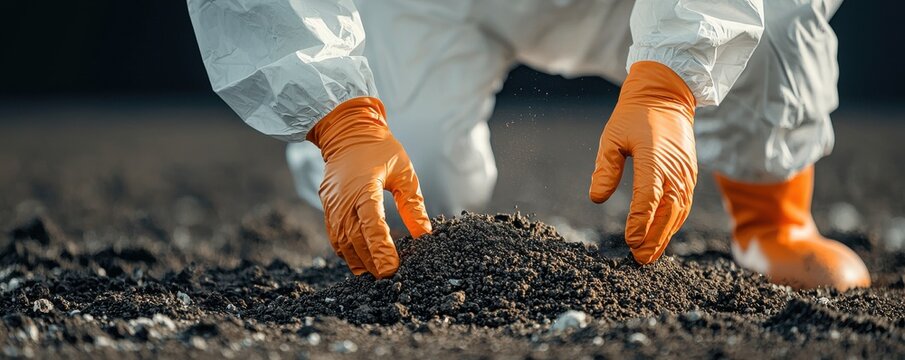 Contaminated soil analysis environmental site research report toxic chemicals protective measures soil protection strategies