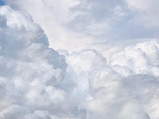 white and gray sky high shape outdoor group of silver clouds background in summer gradient abstract light beauty background. beautiful bright cloud and calm fresh wind air