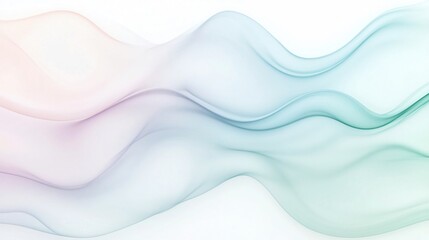 Fototapeta premium Soothing pastel smoke waves create a serene backdrop with a modern twist, ideal for a calm and ethereal ambiance