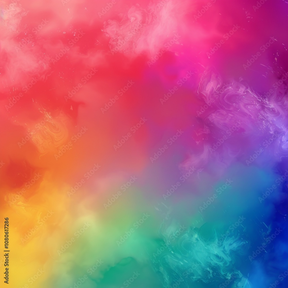 Poster bright and colorful abstract background with a rainbow gradient and soft blurred texture, perfect fo