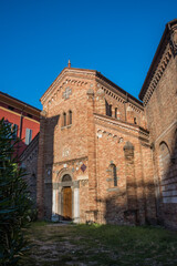 Fototapeta premium Facade of Santo Stefano basilica in romanesque style, Bologna ITALY