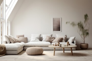Interior of a Scandinavian design living room