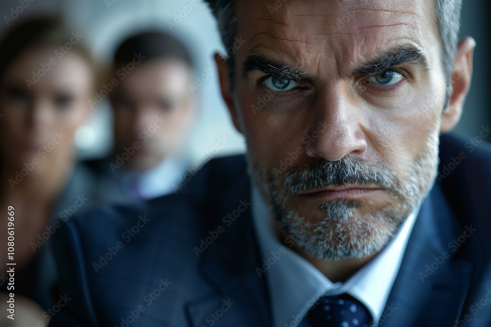 Poster designed with generative ai technology picture of handsome elegant gentleman