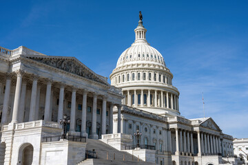 The famous United States Capitol in Washington DC 