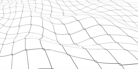 Abstract digital background of dots and lines. Glowing gray plexus. Big data. Network or connection. Technology.