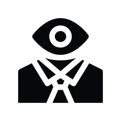 vision icon. vector glyph icon for your website, mobile, presentation, and logo design.