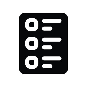 recommend clip art: task icon. vector glyph icon for your website, mobile, presentation, and logo design.