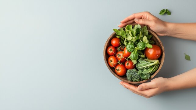 Cultivating food security global perspective healthy vegetables earth map hands holding nutritional awareness