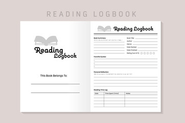 Reading Logbook Kdp Interior Template