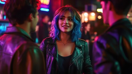 The Colorful Nightlife Encounter