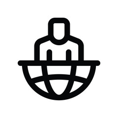 leadership icon. vector line icon for your website, mobile, presentation, and logo design.