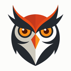 Horned Owl Head Icon