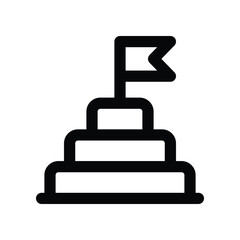 goal icon. vector line icon for your website, mobile, presentation, and logo design.