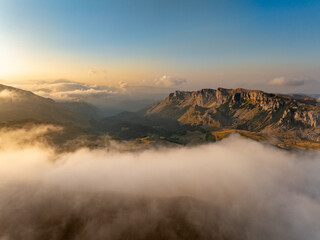 Aerial View of Zelengora Mountains in Bosnia