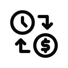 exchange icon. vector line icon for your website, mobile, presentation, and logo design.