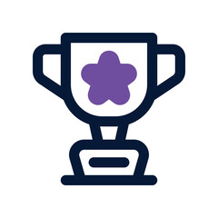 trophy icon. vector dual tone icon for your website, mobile, presentation, and logo design.