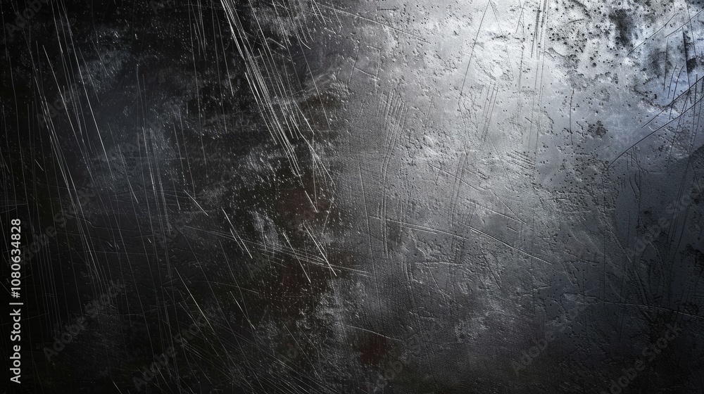 Poster a black and grey background with a spider web pattern