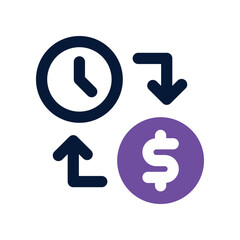 exchange icon. vector dual tone icon for your website, mobile, presentation, and logo design.