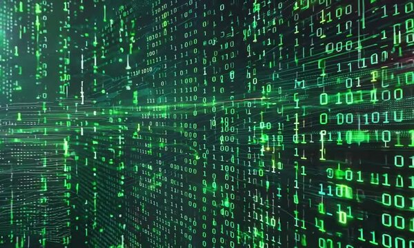 Abstract Binary Code Background