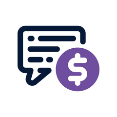 chat icon. vector dual tone icon for your website, mobile, presentation, and logo design.