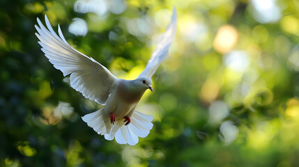 Obraz premium flock of birds isolated on white background flock of pigeons on a white background butterfly A flock of birds in flight isolated on a white background, Generative Ai
