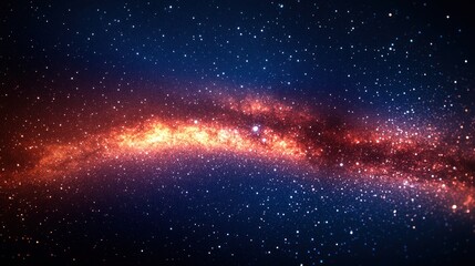 A vibrant depiction of a galaxy filled with stars and cosmic dust.