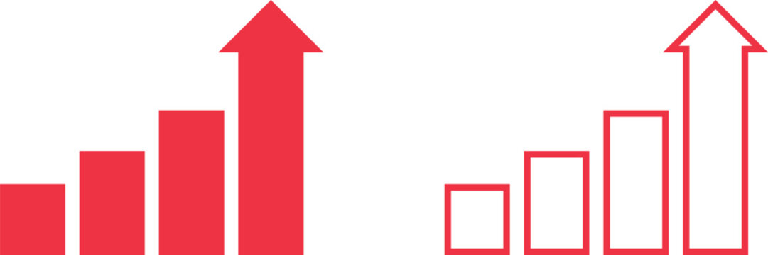 increase and decrease profit icons. Contains such icons as stock market, profit, launch and more transparent background