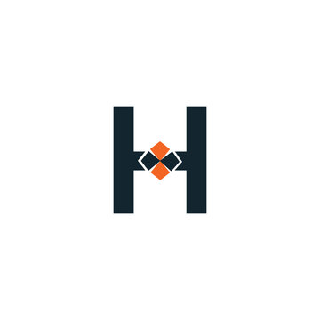 recommend clip art: Abstract H letter modern initial logo design