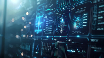 Fototapeta premium fiber optics background Generated AI