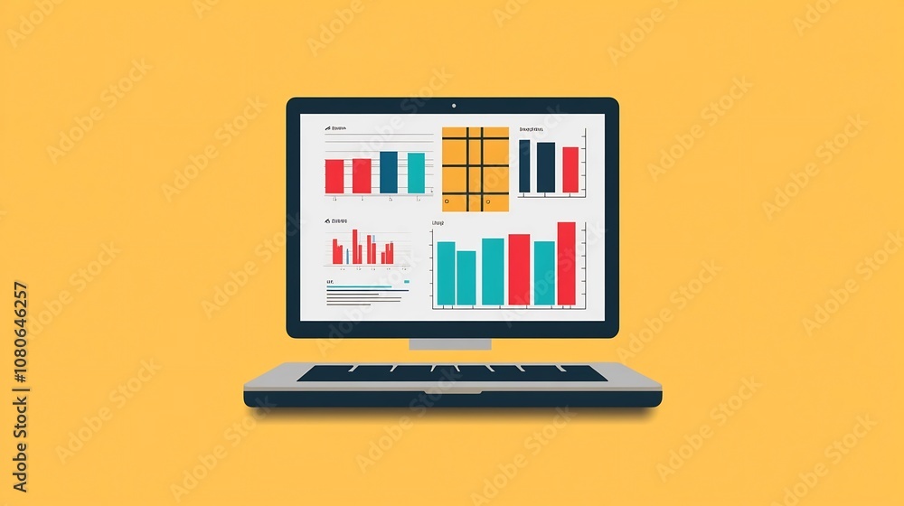 Aufkleber real-time business dashboard with inventory levels,order notifications,and analytics graphs