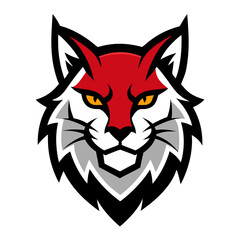 Lynx head vector mascot art illustration