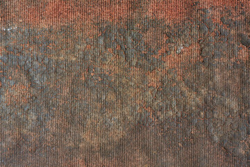 used old weathered dirty fabric carpet surface background, abstract of faded, frayed dirt or dust collected and stiff mat texture backdrop
