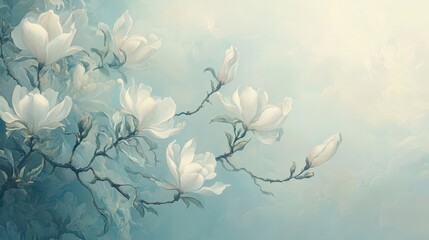 Exaggerated floral curves in pastel hues with a surreal Mannerist feel