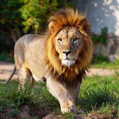 Fototapeta premium portrait of a beautiful lion