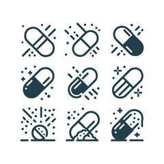 Medicine Icons Set Vector Design. Medical Icons Set Vector Design Illustration