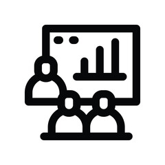 training icon. vector line icon for your website, mobile, presentationation, and logo design.