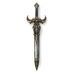 Fantasy sword isolated on white background