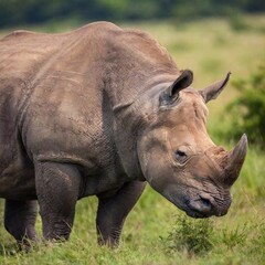 Obraz premium white rhinoceros ( therium simum sicerium sisimum ), sisimum park, south african wildlife, south africa
