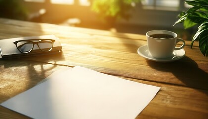 Financial planner s desk with blank forecast documents, perfect for adding data, cost of capital template, strategic foresight