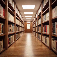 Obraz premium interior of a modern library