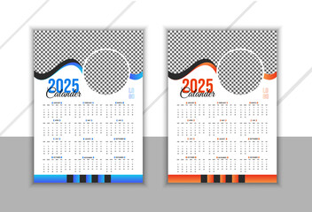 Modern 2025 Simple Calendar Planner Schedule Design