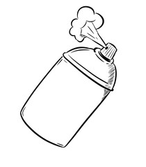 spray paint digital drawing illustration isolated