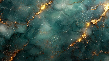 A textured abstract background with teal and gold hues, ideal for digital design.