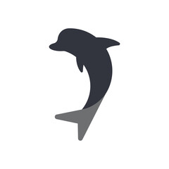 Dolphin Logo Template Icon